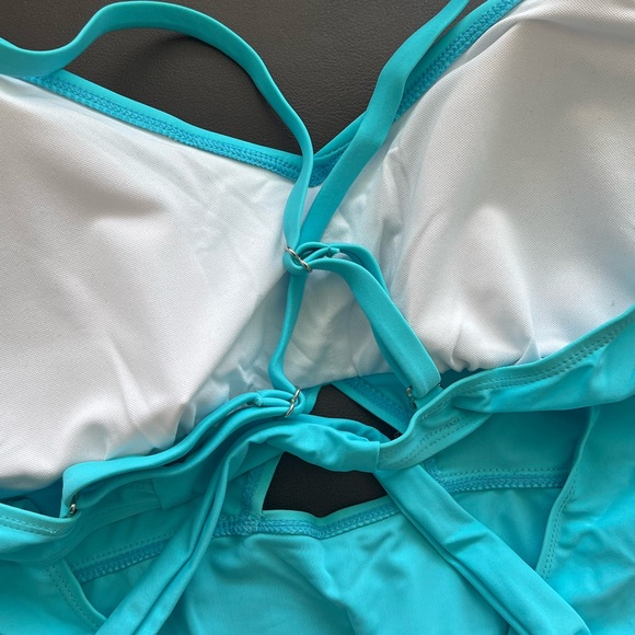 NWT Biki Blue Plus Size One Piece Swimsuit - Picture 6 of 9